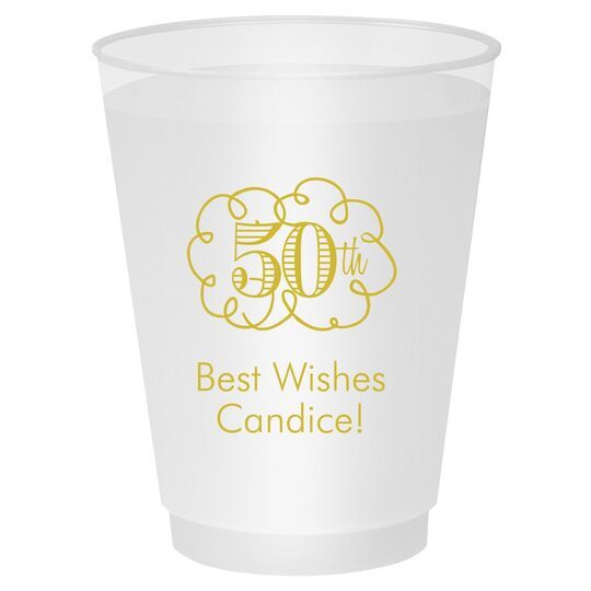 Fun Anniversary Scroll Shatterproof Cups